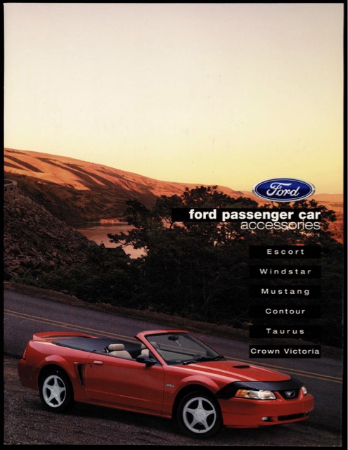 Cover of the 1999 Ford passenger car accessories