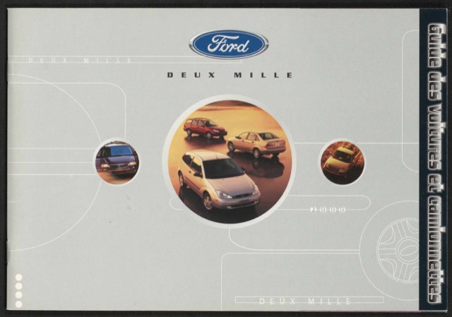 Cover of the 2000 Guide to Ford cars and trucks (French)