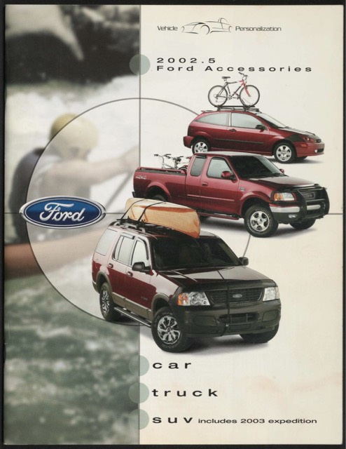 Cover of the 2002 Ford car, truck and SUV accessories