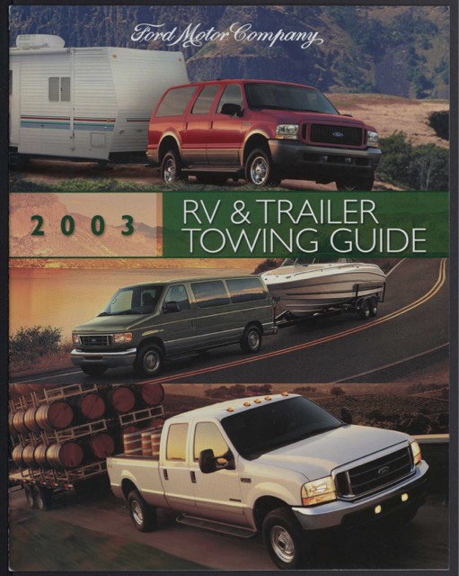 Cover of the 2003 RV and trailer towing guide