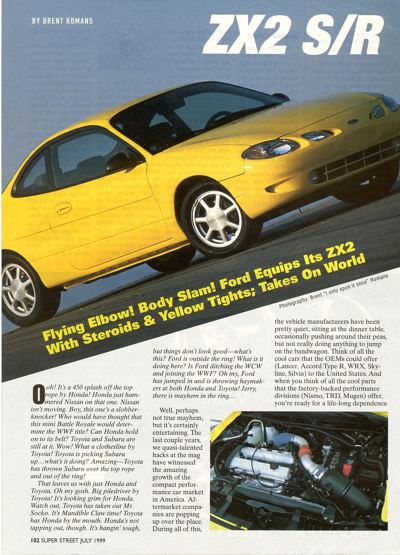 Super Street S/R feature, page 1 of the scan